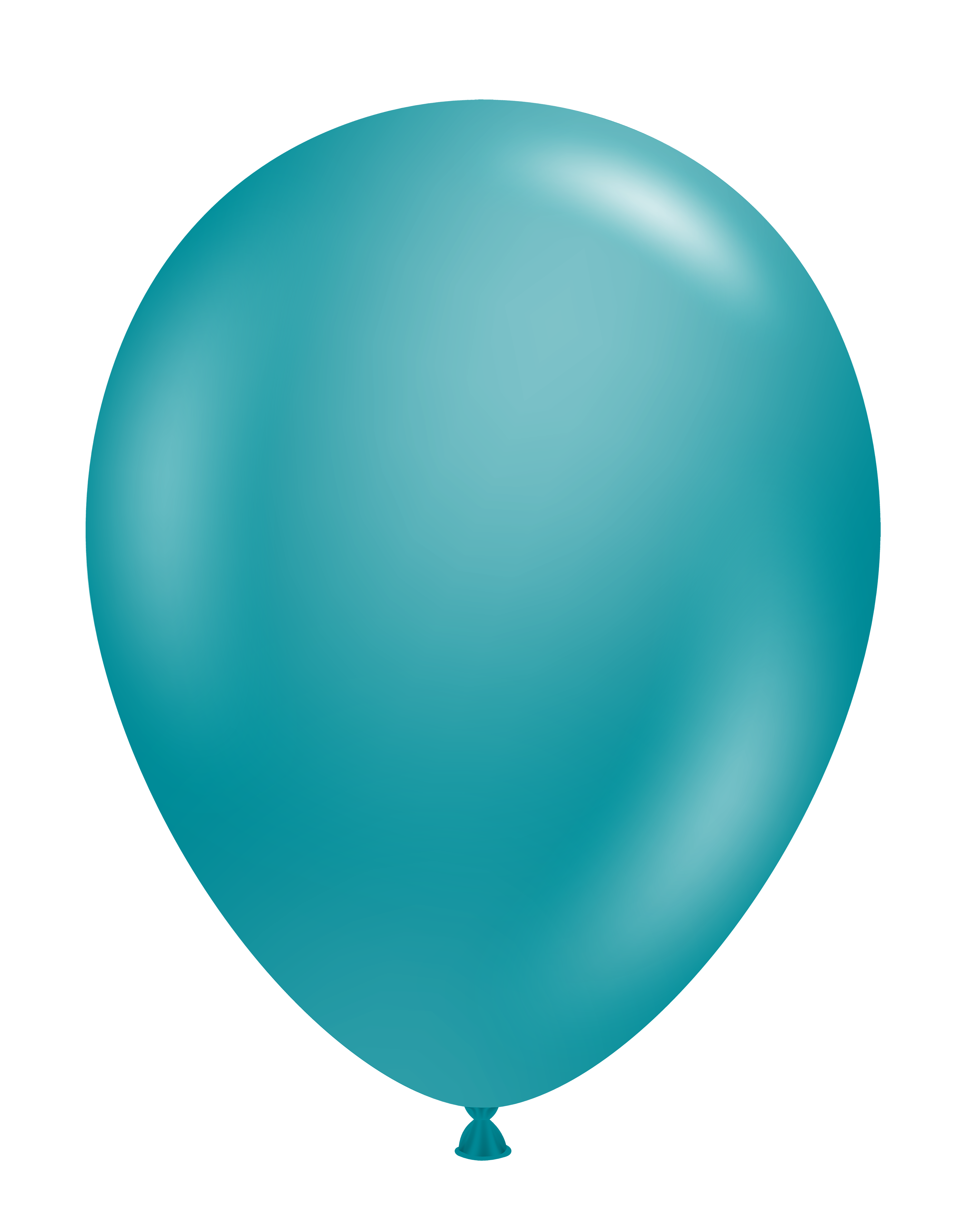 Metallic Teal - Standard Helium Balloons 11-inch