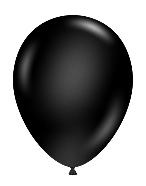 Black - Standard Helium Balloons