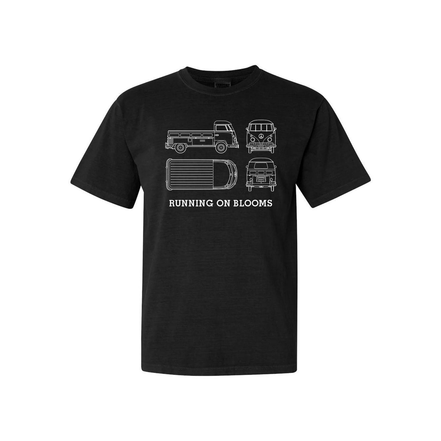 Unisex Running on Blooms Merch Tee - Adult Sizes