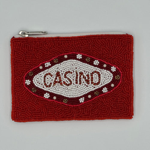 CASINO Beaded Coin Purse