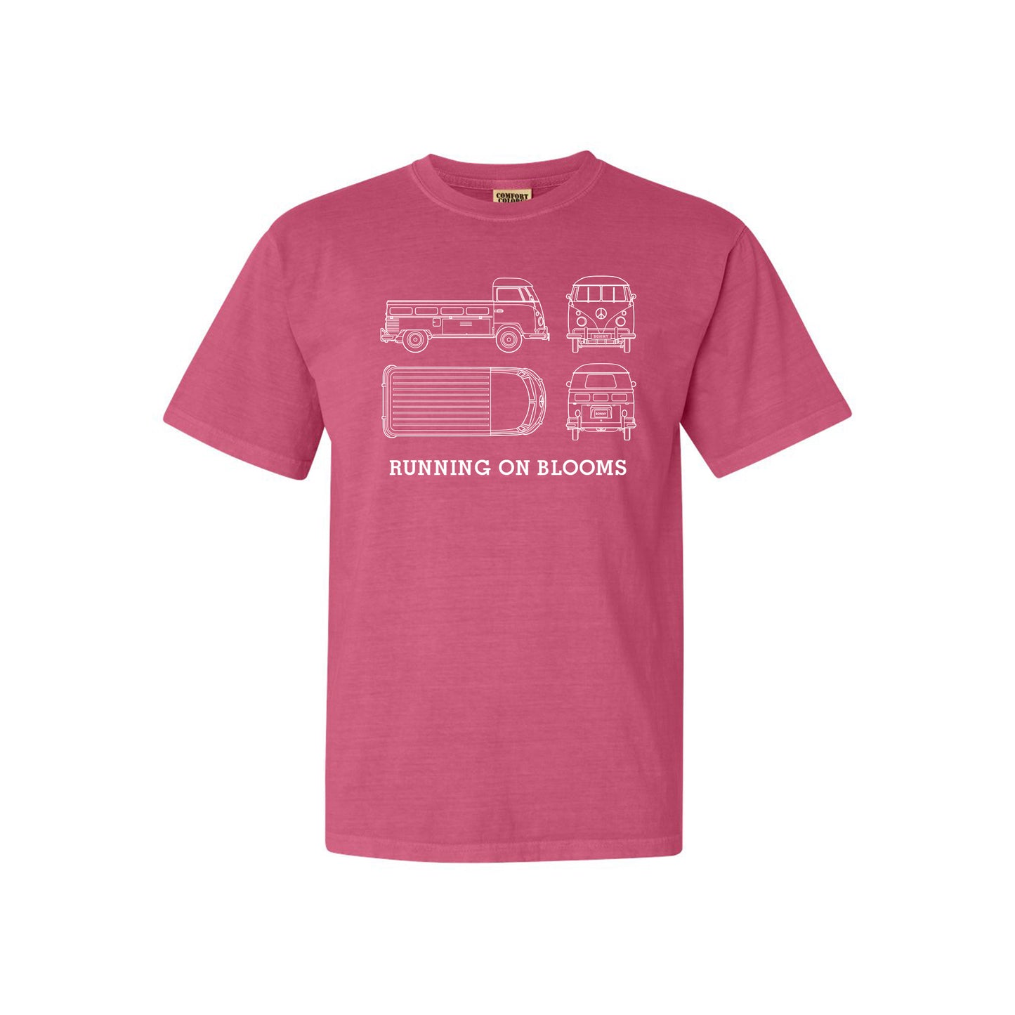 Unisex Running on Blooms Merch Tee - Adult Sizes