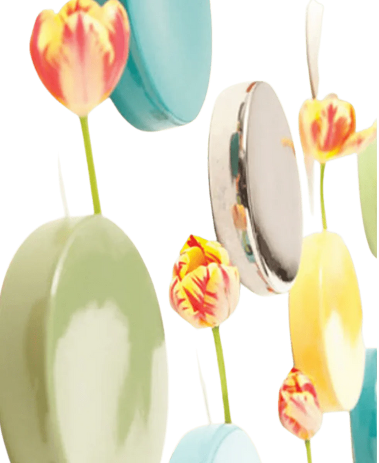 Wall Dot Ceramic Flower Vase