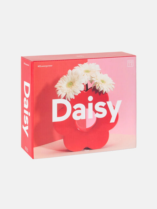 Daisy Vase - Red