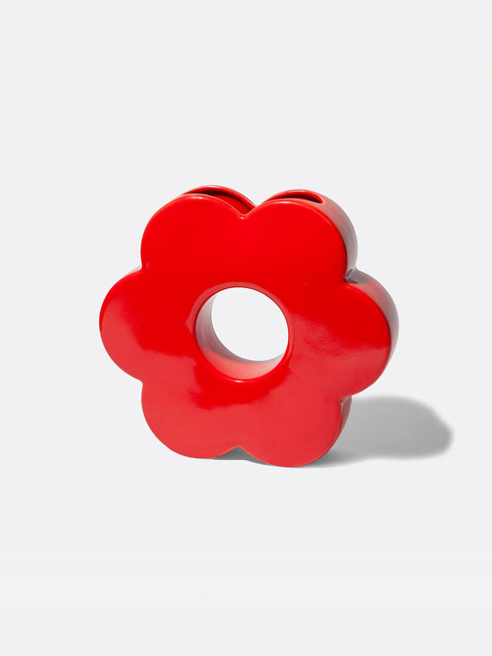 Daisy Vase - Red