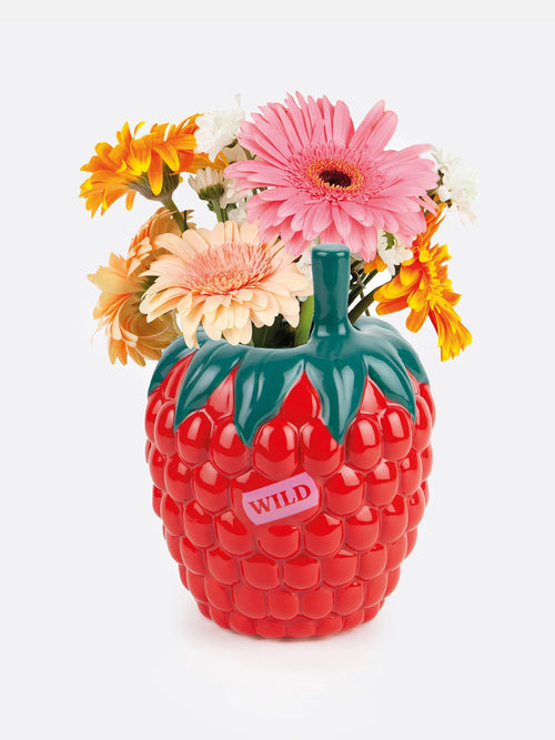 Raspberry Vase