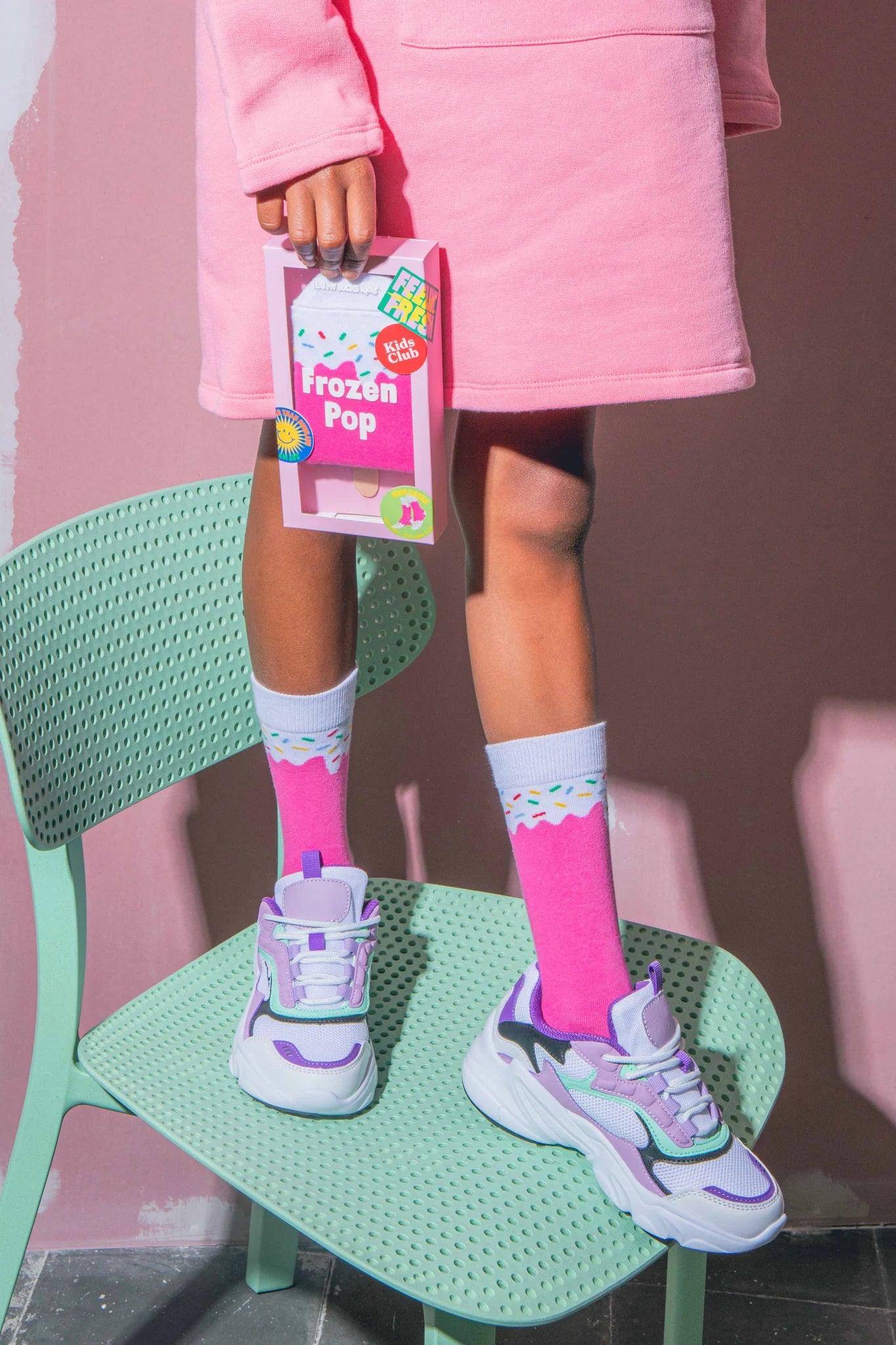 Strawberry Popsicle KIDS Socks