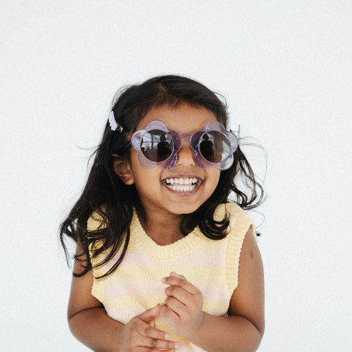 Kids Flower Sunglasses - Blackberry