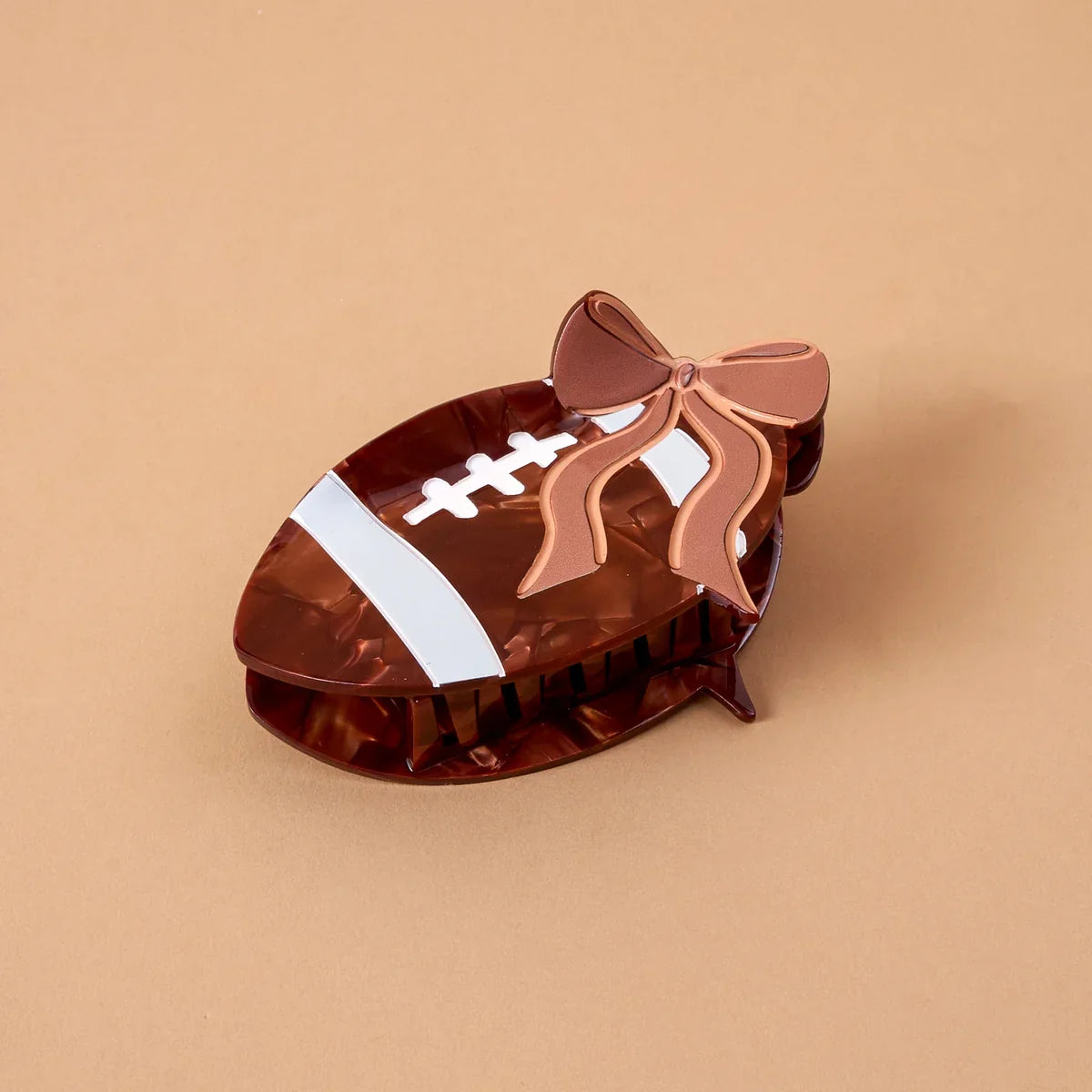 Football Hair Claw Clip