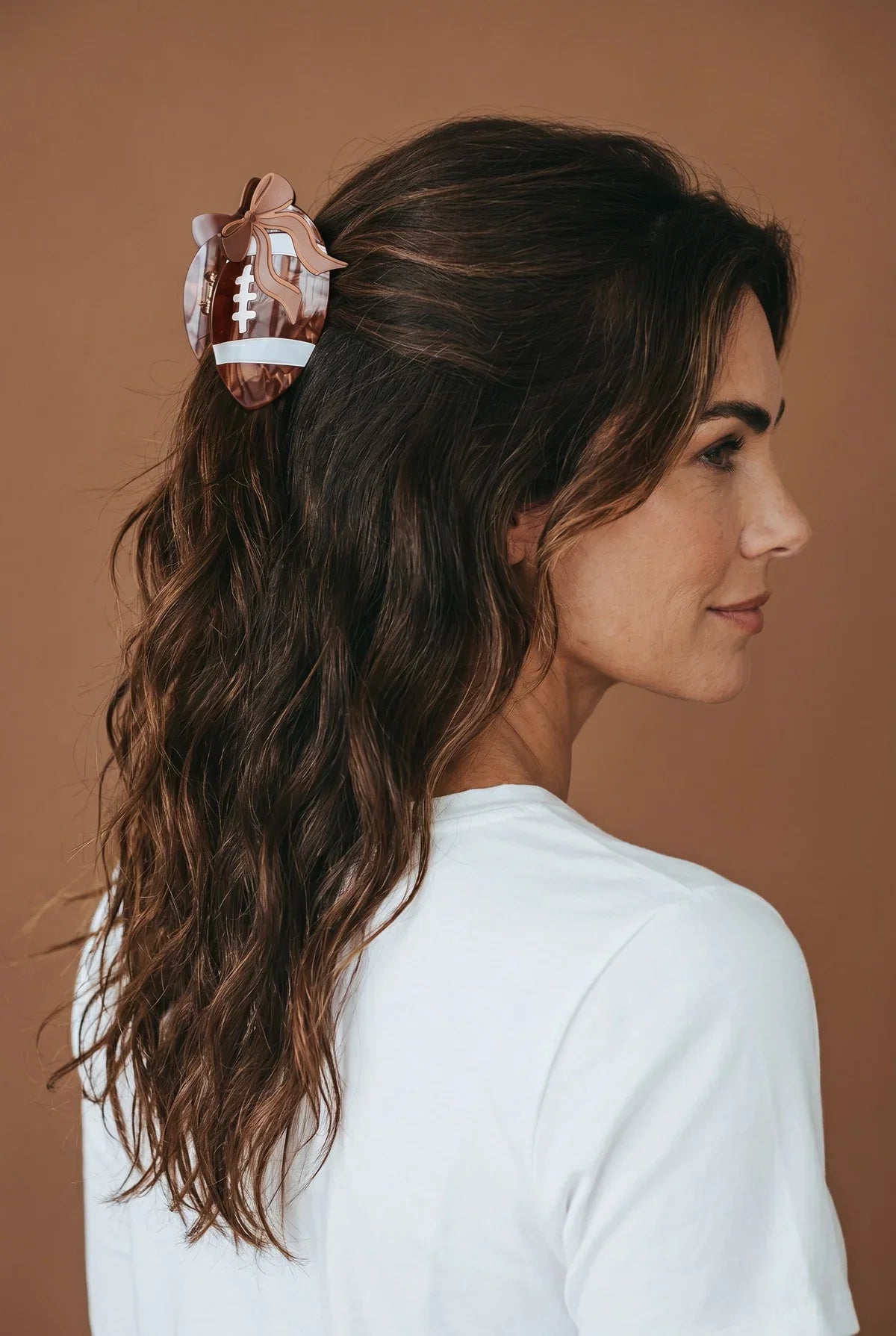 Football Hair Claw Clip