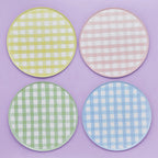 Pastel Gingham Paper Plates - 24 ct.