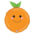 Happy Orange Foil Balloon