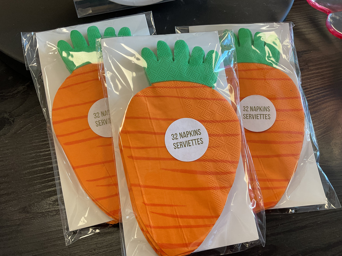 Carrot napkins