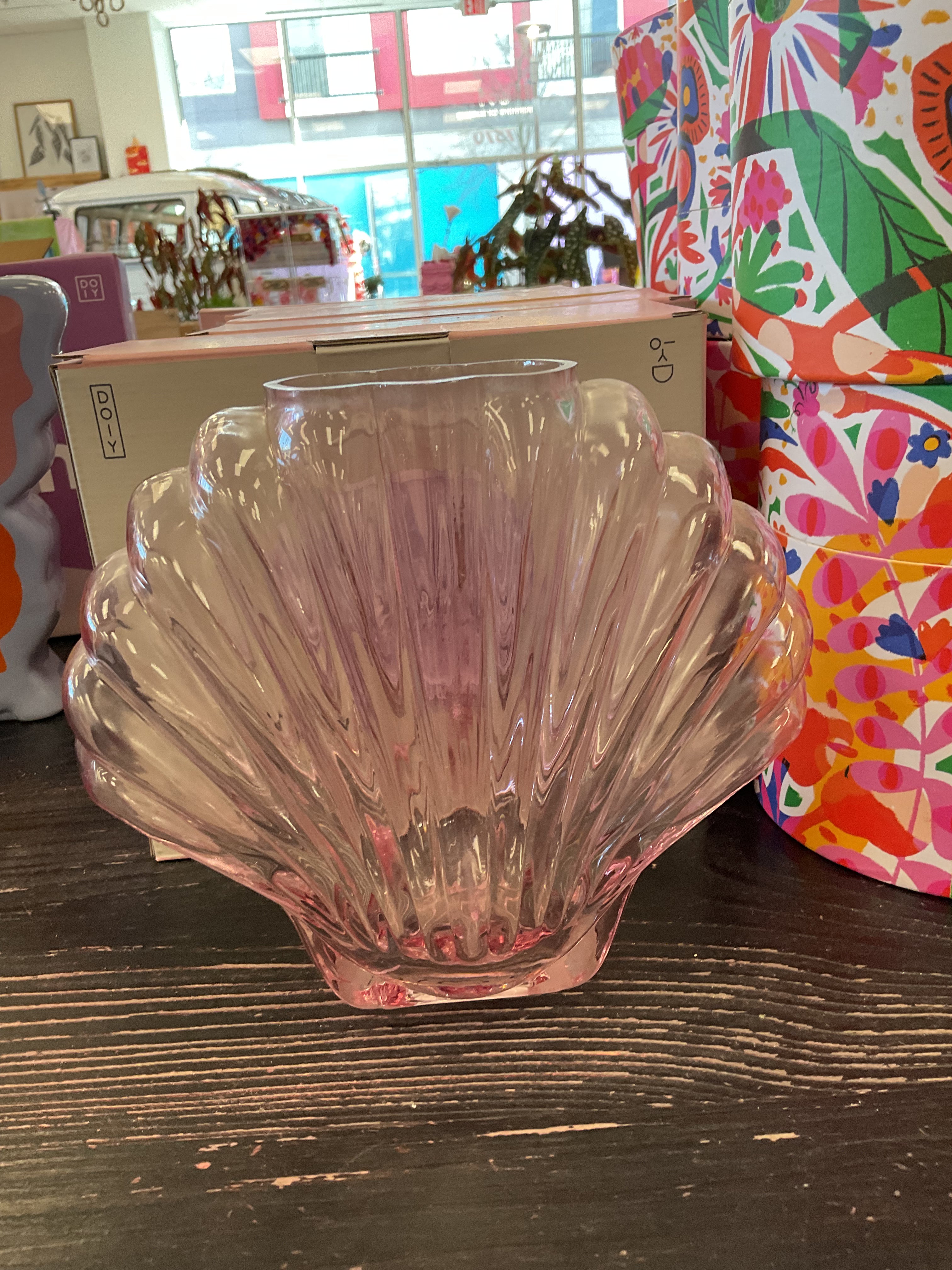 Pink Seashell Vase