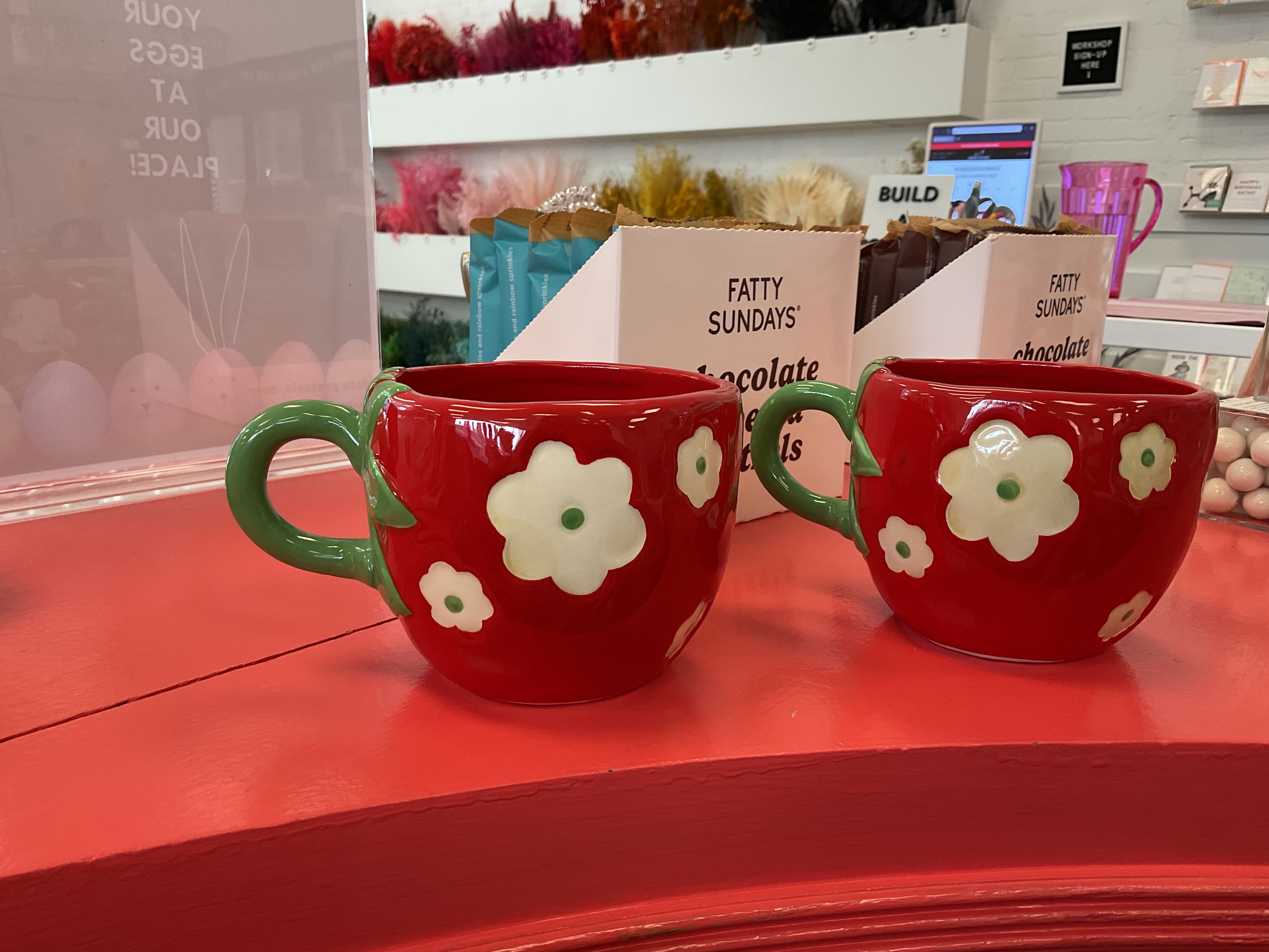 Flower mugs