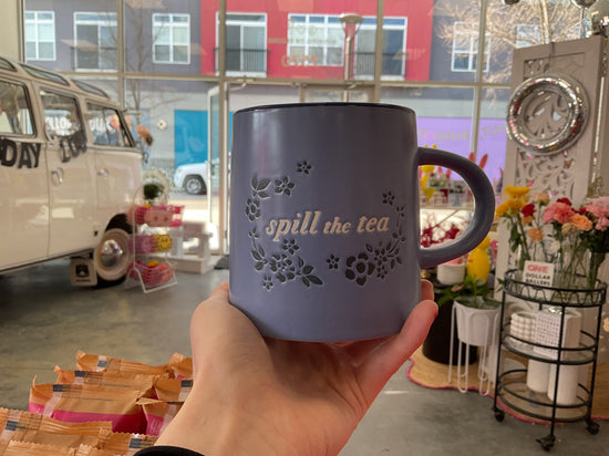 Spill the tea mug