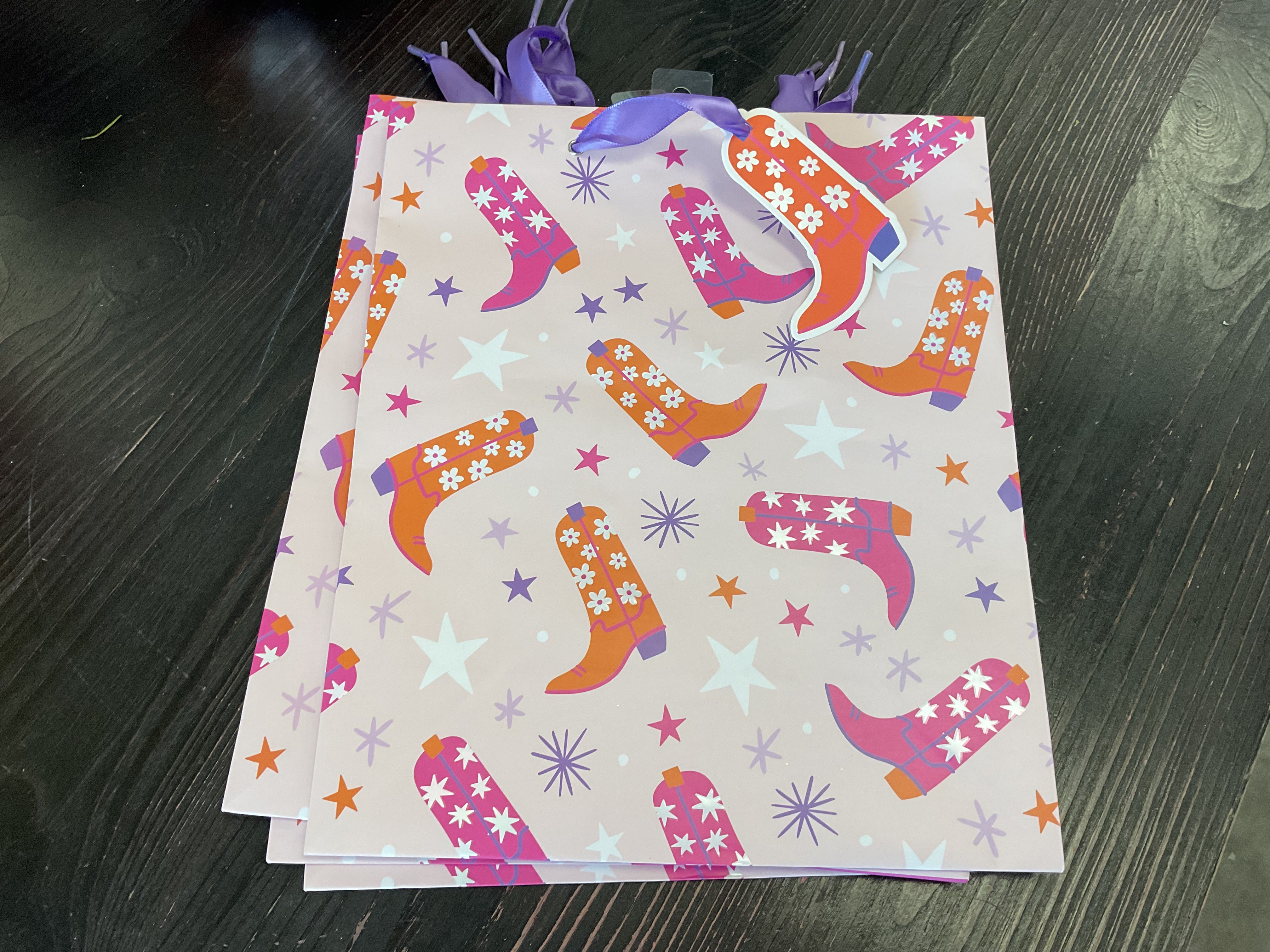 Cowboy Boots Gift Bag