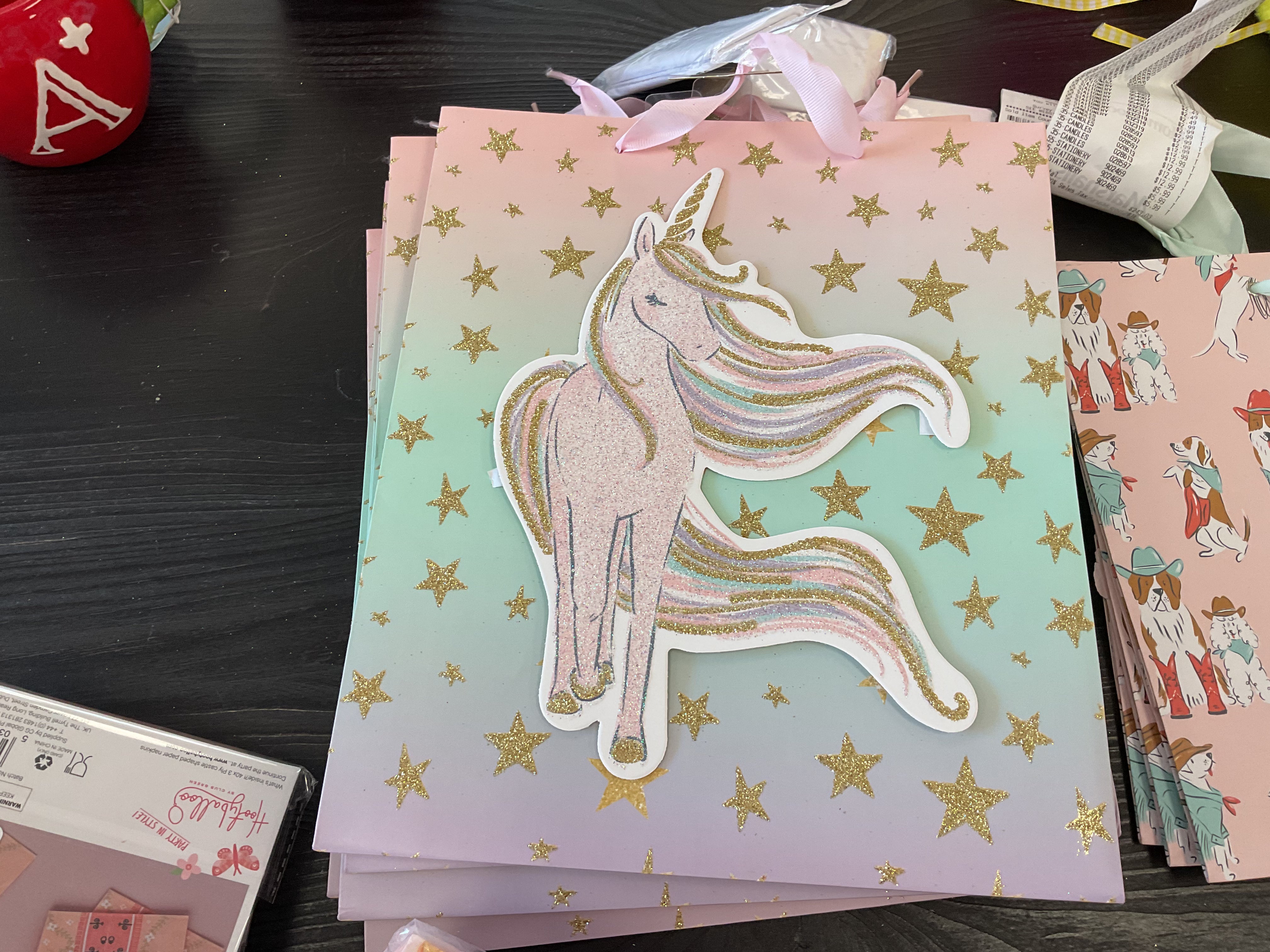 Unicorn gift bags