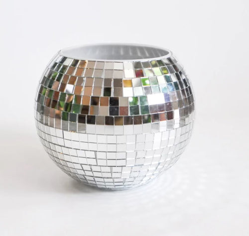 Disco Ball Glass Planter Vase - Tiny