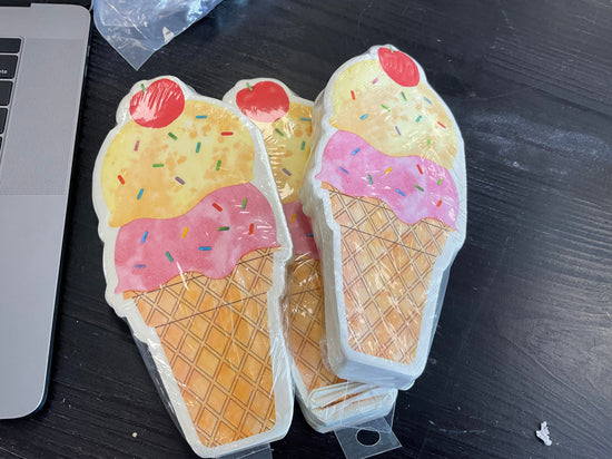 Ice cream napkins