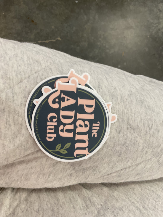 the plant lady club sticker