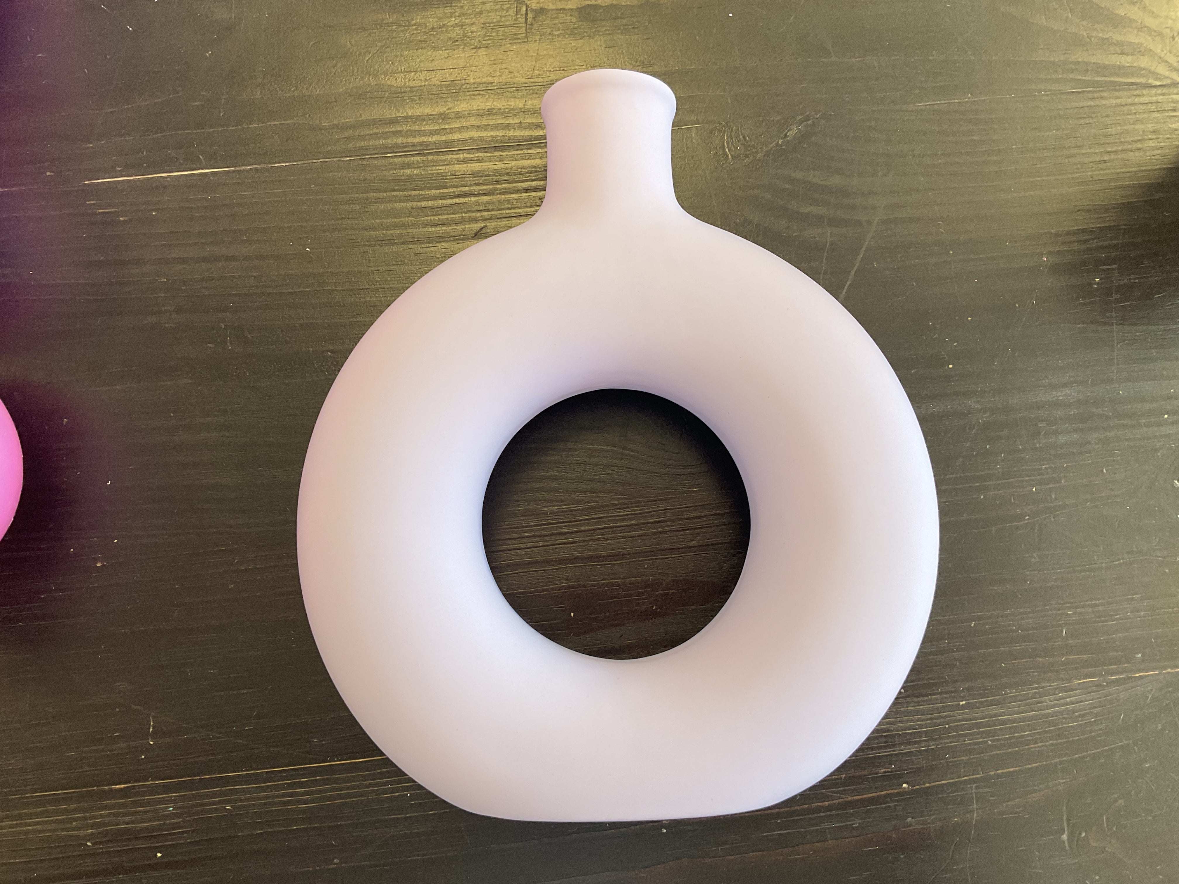 Purple circle vase