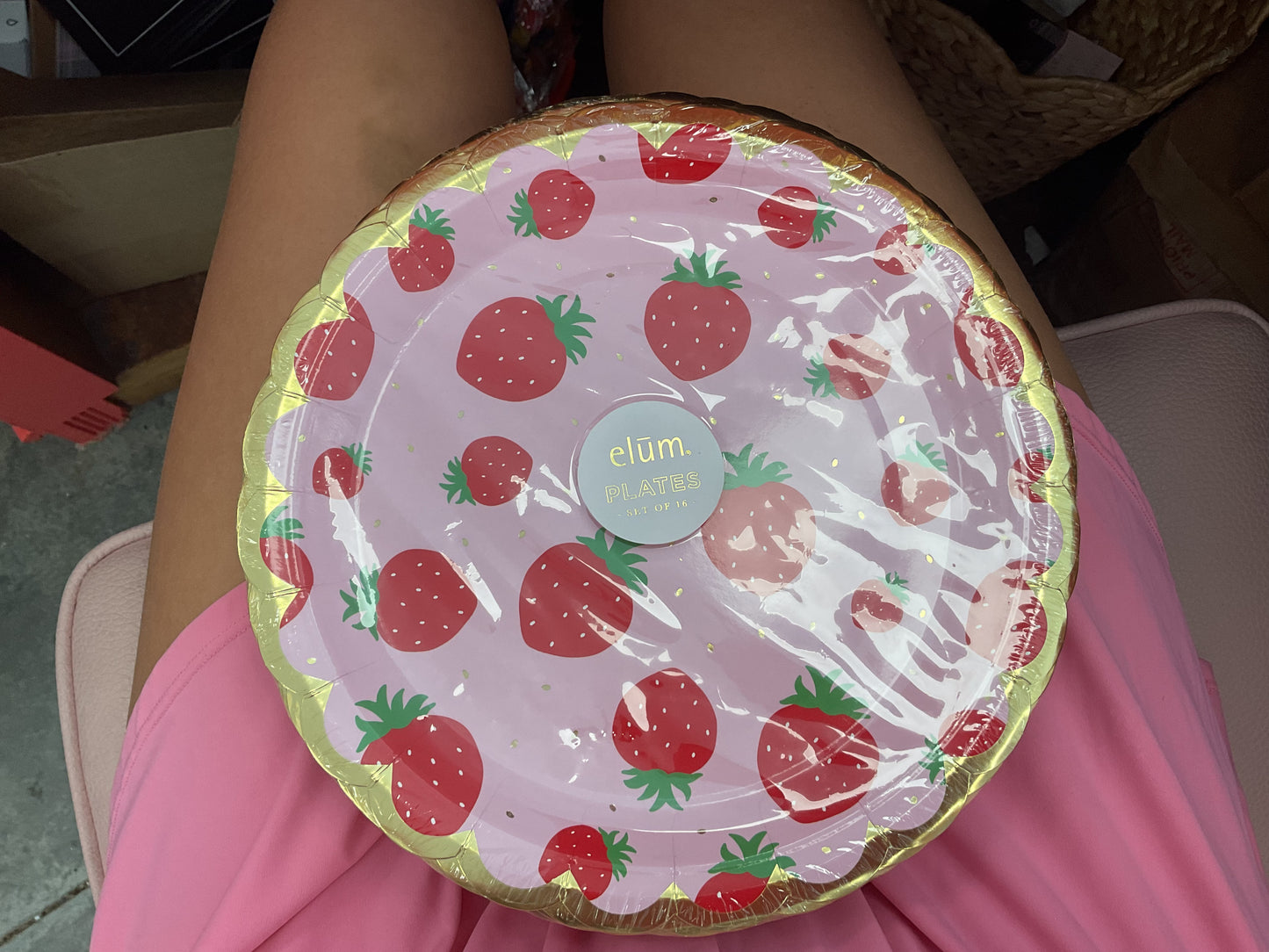 Strawberry plate