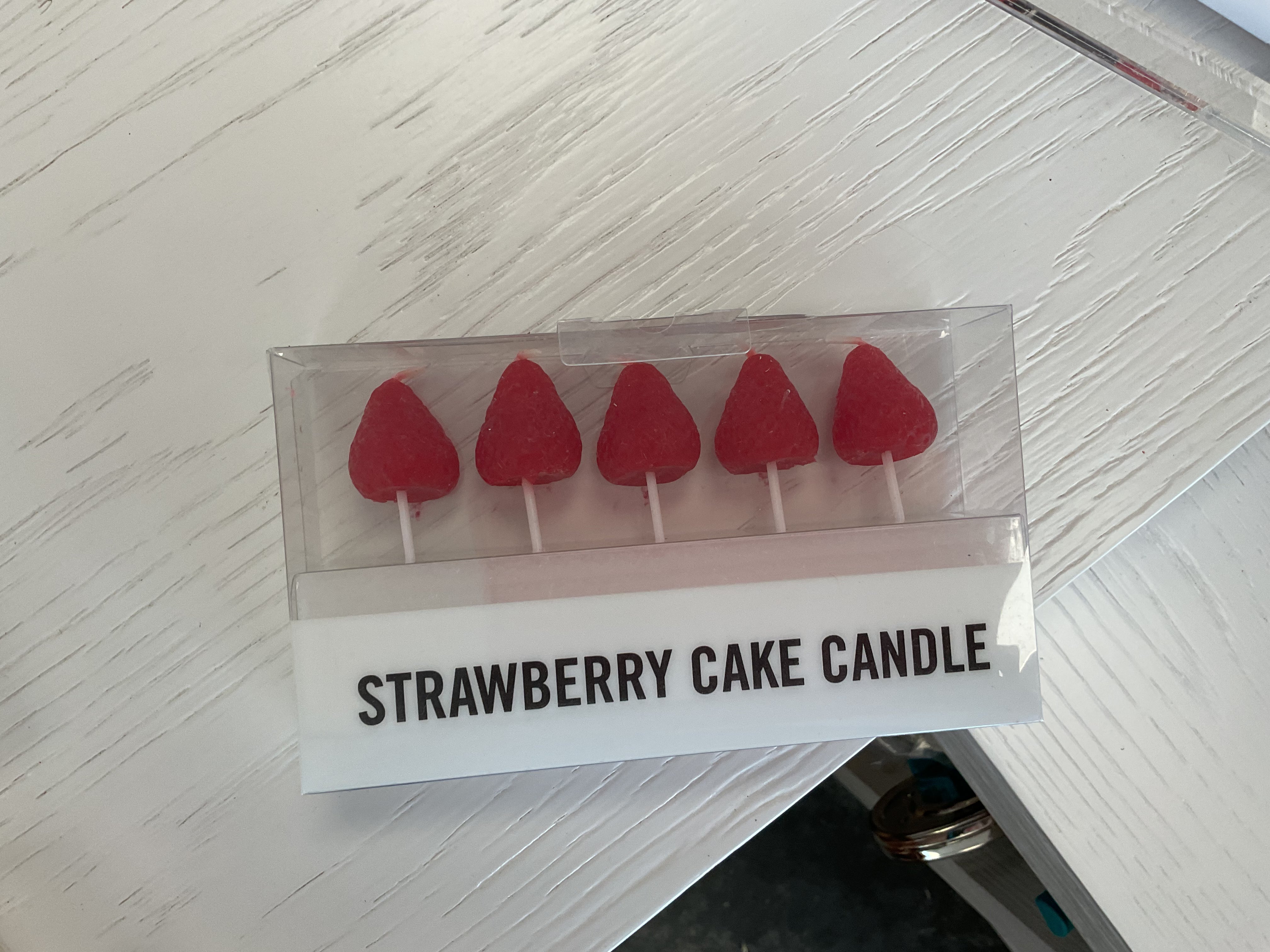 Strawberry candles