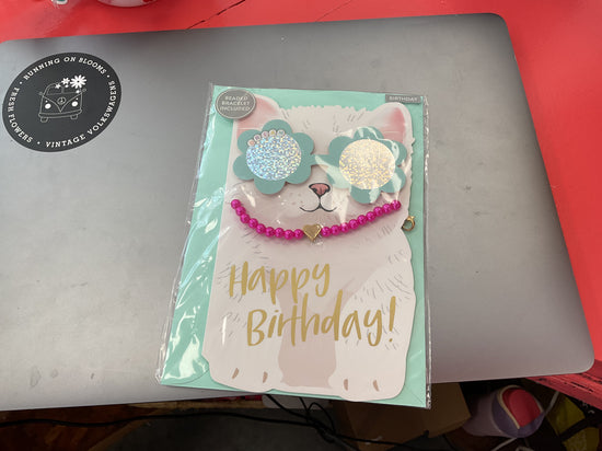 Cat bday card