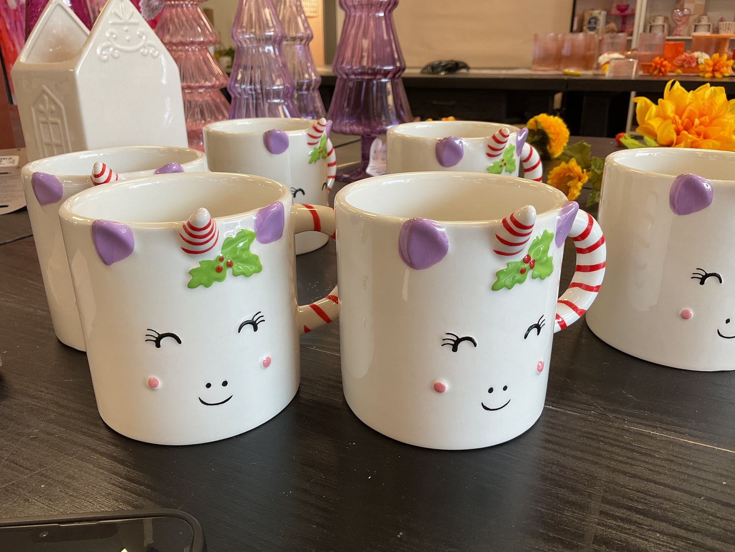 Unicorn Christmas Mugs