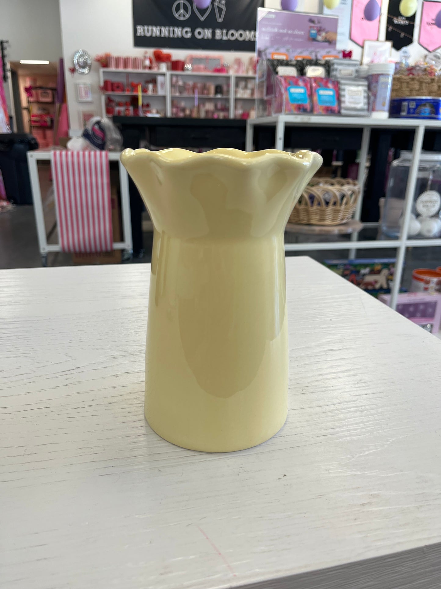 Butter Yellow Vase