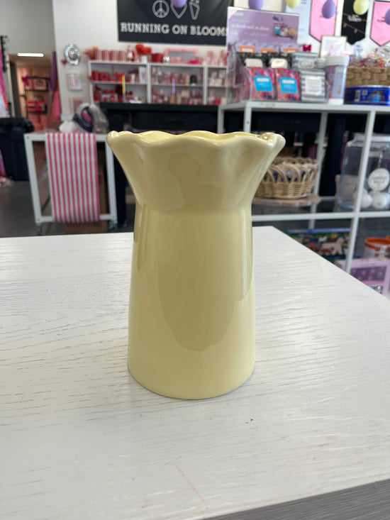 Butter Yellow Vase