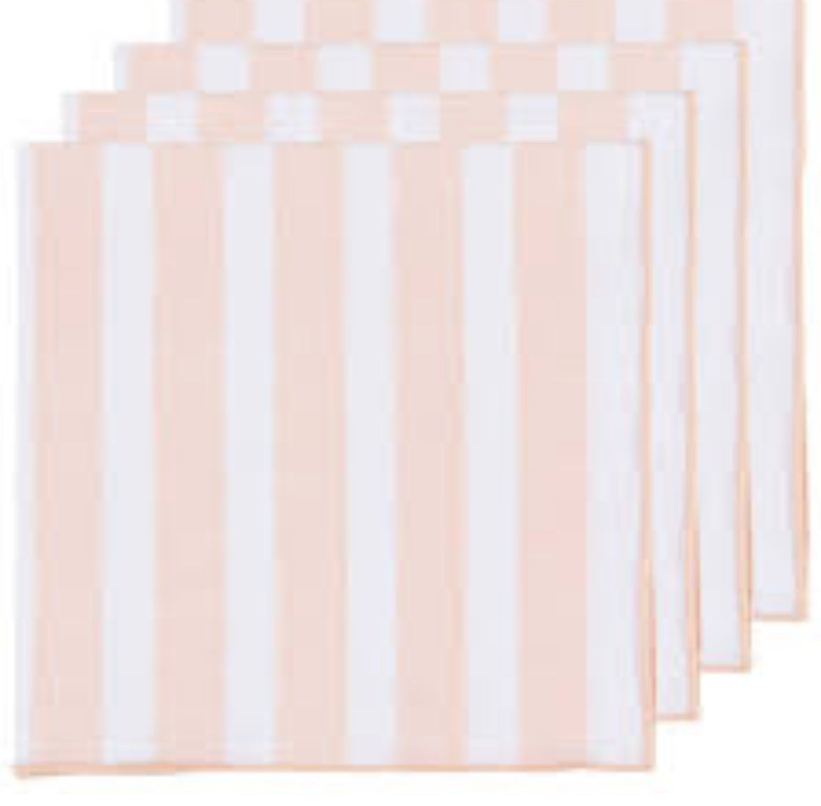 Pink stripped napkins