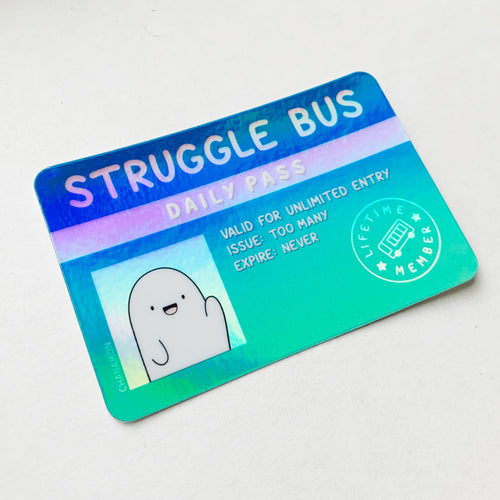 Struggle Bus Sticker