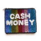 CASH MONEY Bright Beaded Coin Purse