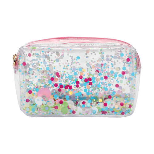 Clear Vinyl Confetti Pouch