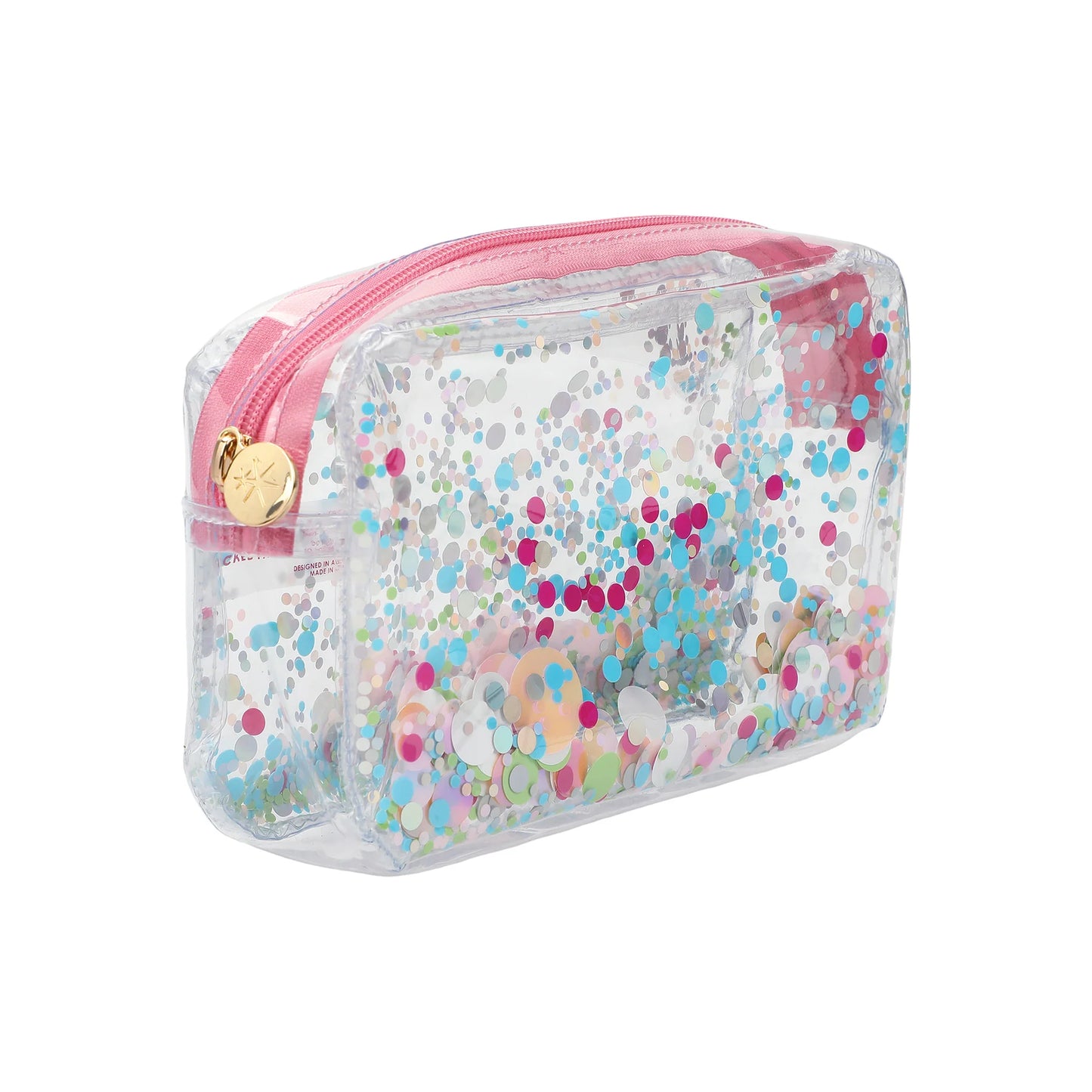 Clear Vinyl Confetti Pouch