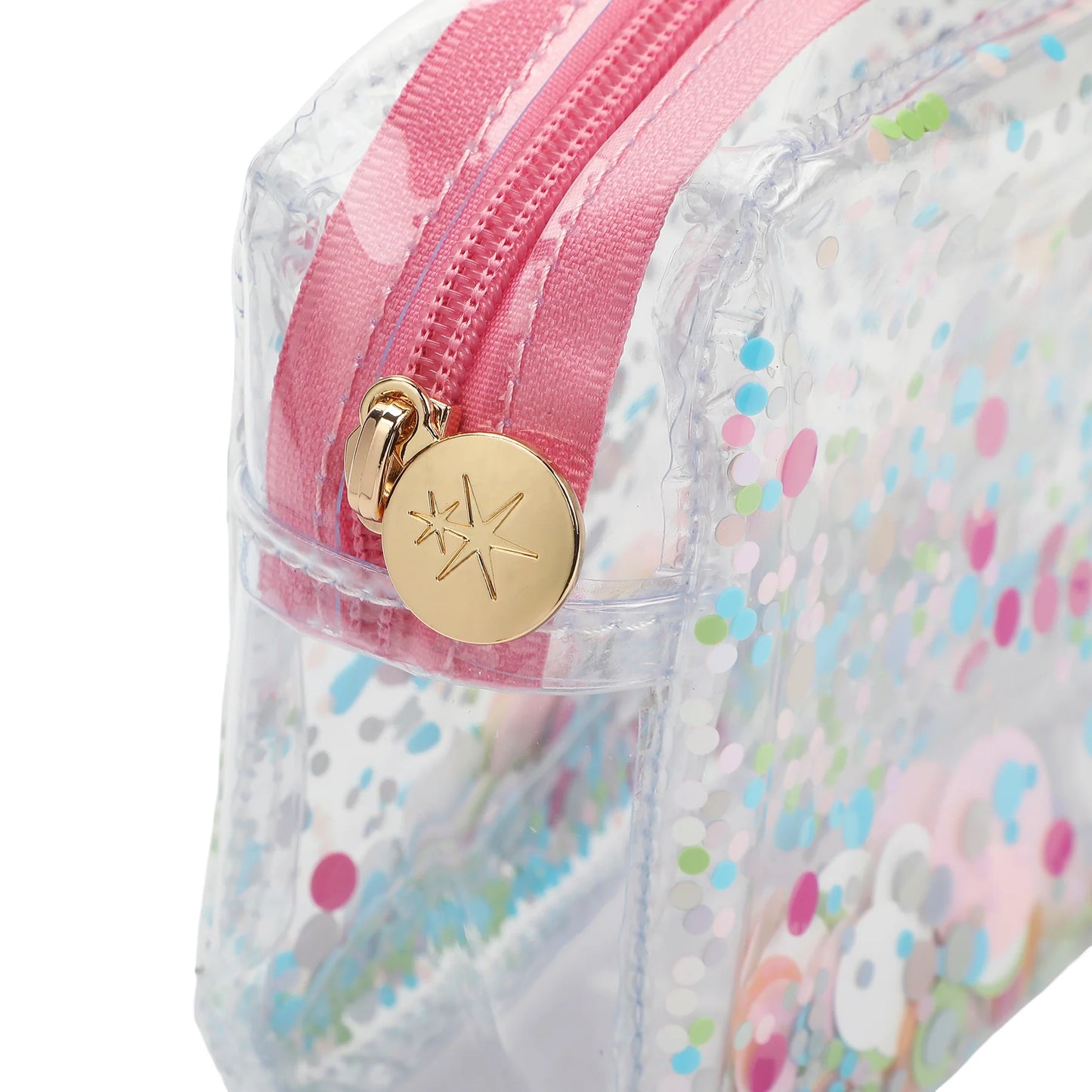 Clear Vinyl Confetti Pouch