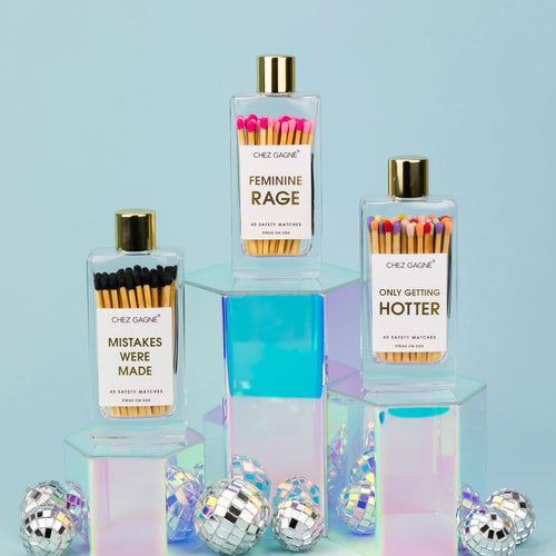 Feminine Rage - Glass Bottle Matchsticks