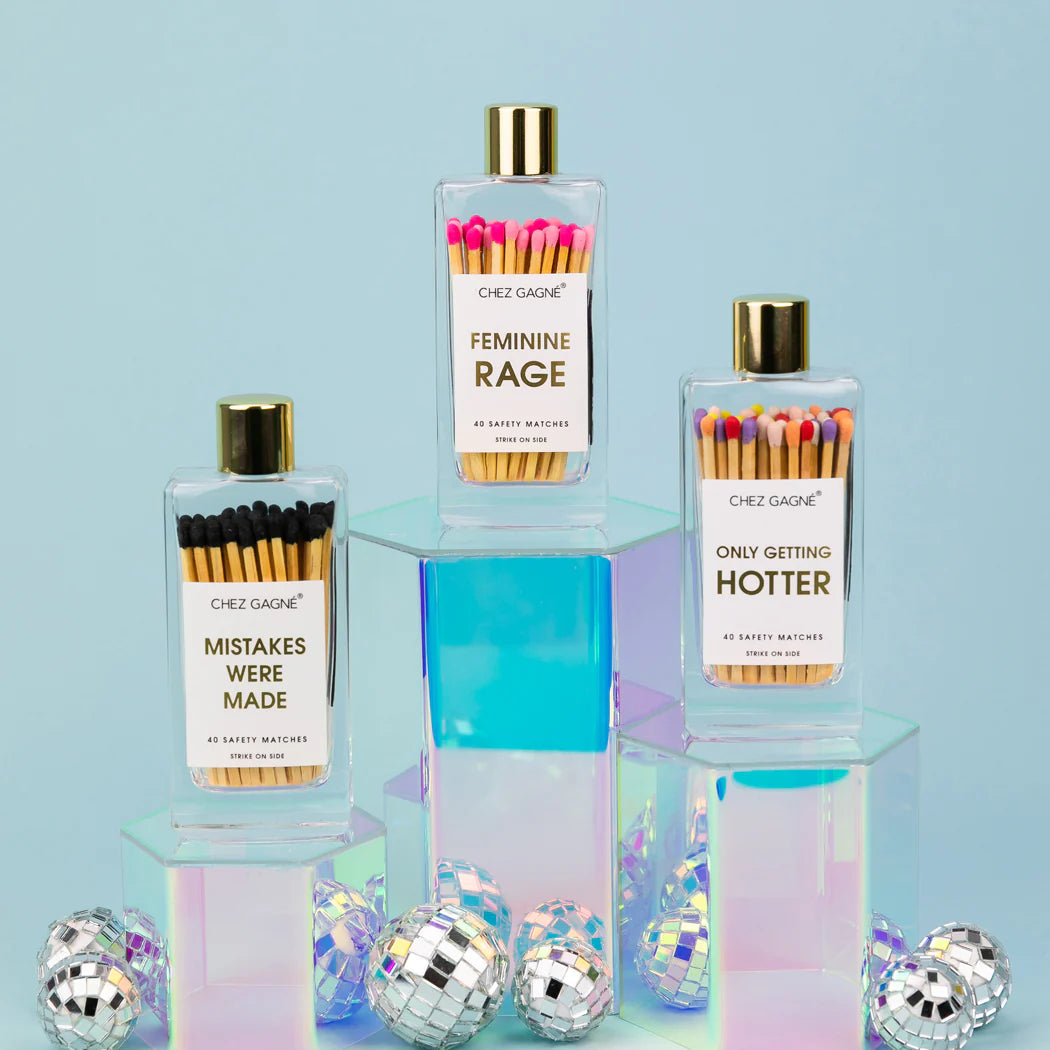 Feminine Rage - Glass Bottle Matchsticks