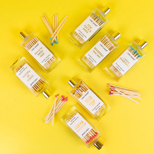 F*ck Around Find Out - Glass Bottle Matchsticks