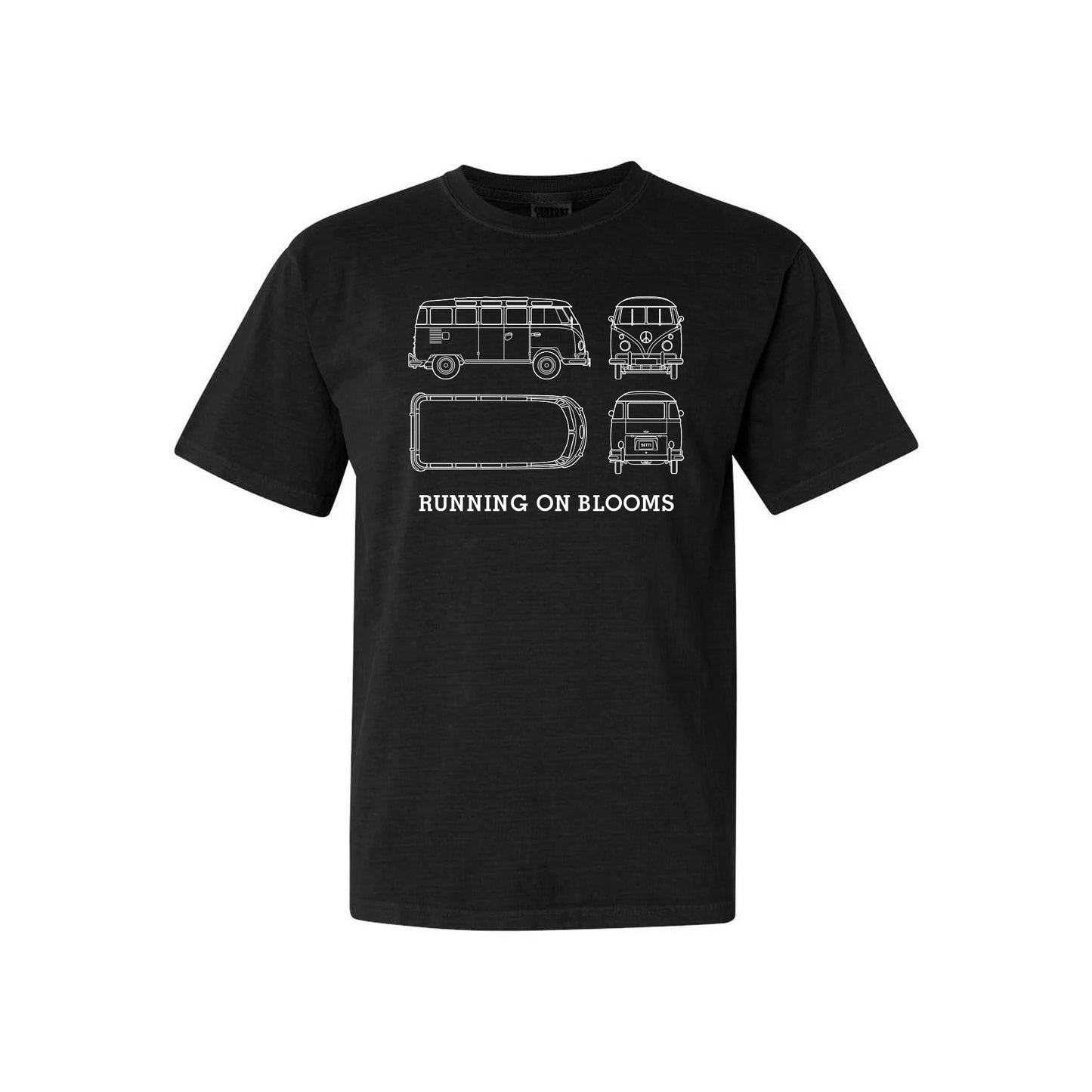 Running on Blooms Betti T-Shirt - Black