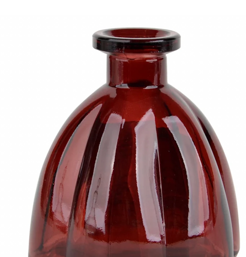 Red Glass Bud Vases