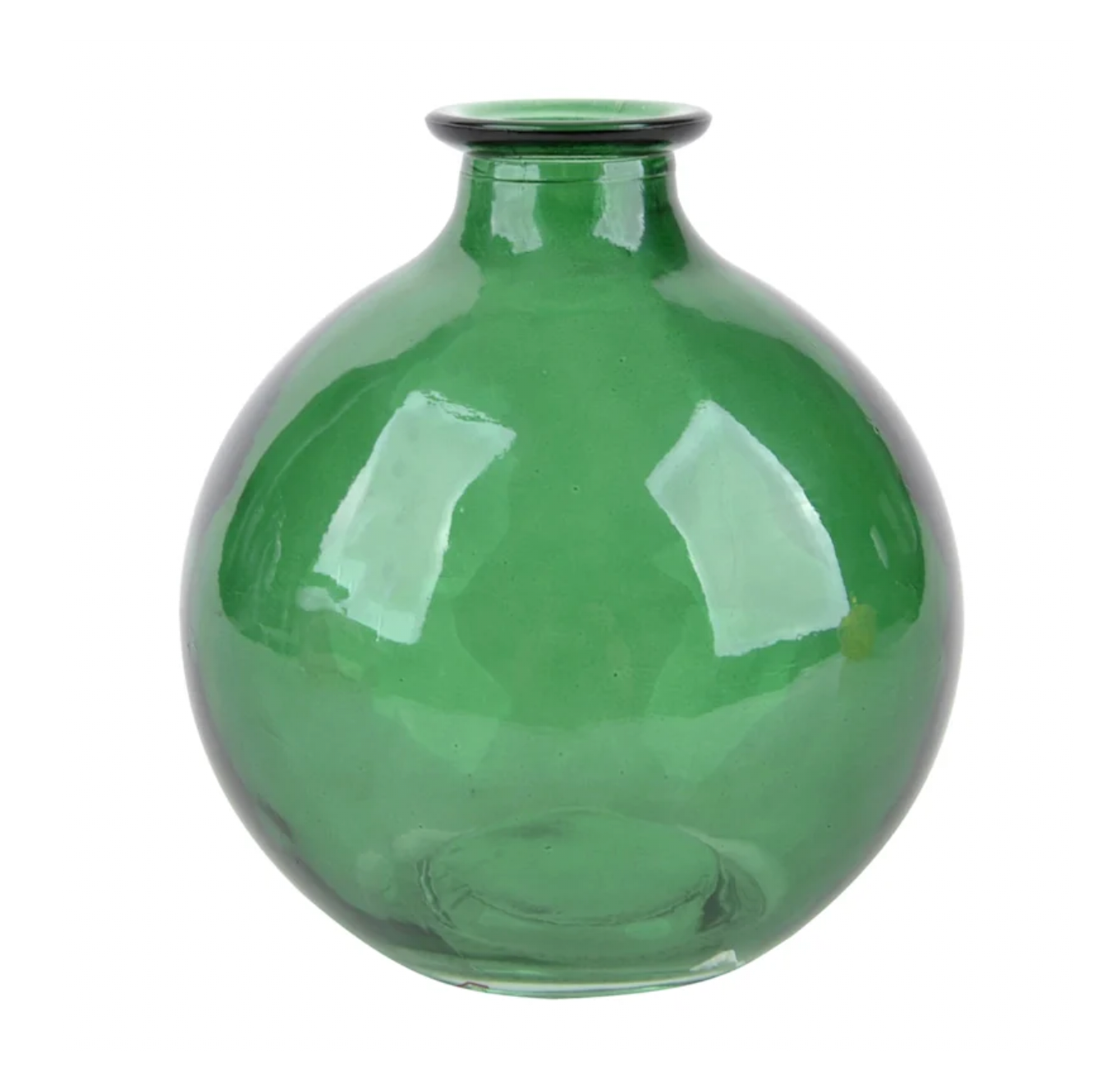 Green Glass Bud Vases