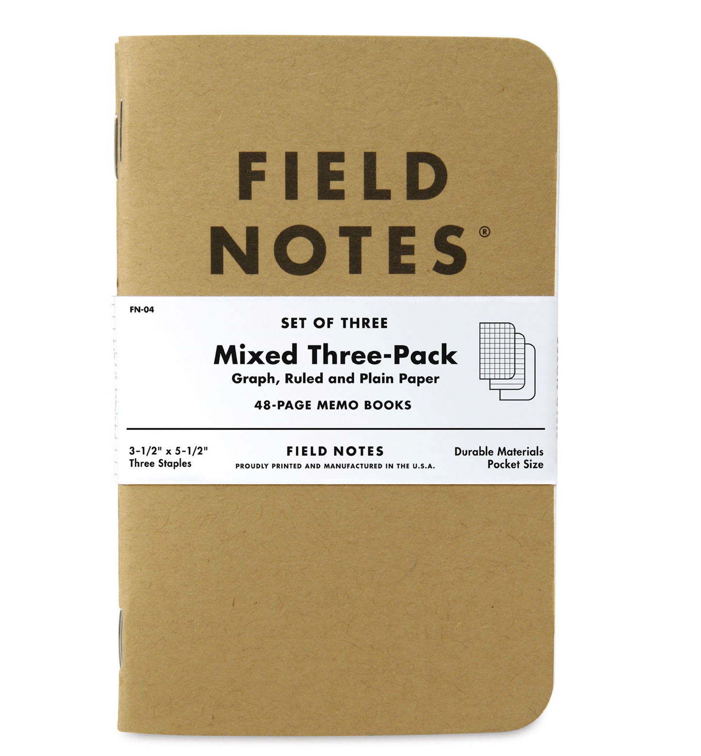 Field Notes Original Kraft - Mixed Paper 3-Pack