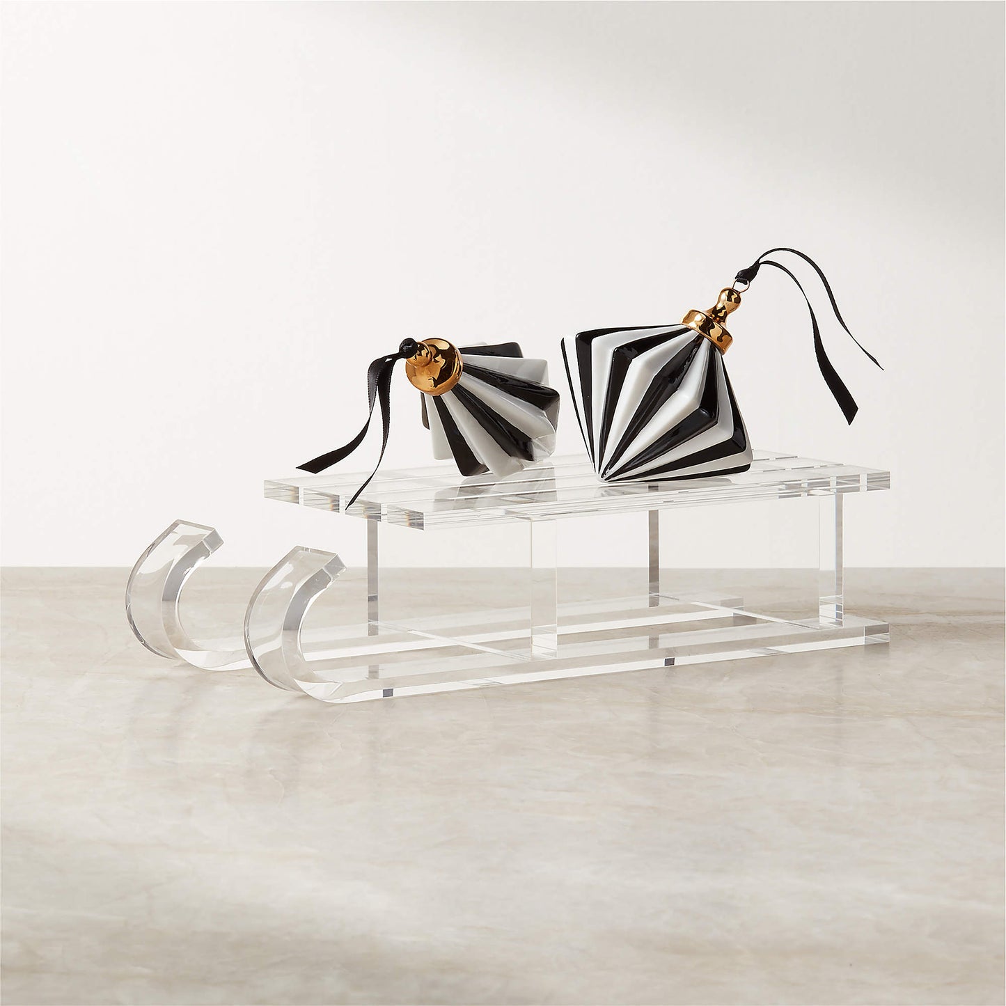 Clear Acrylic Modern Sleigh