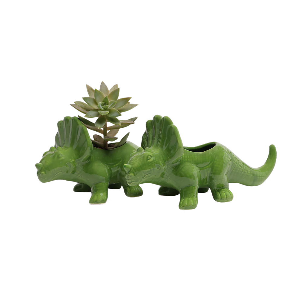 Triceratops Planter Vase