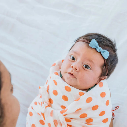 Swaddle - Orange Dot