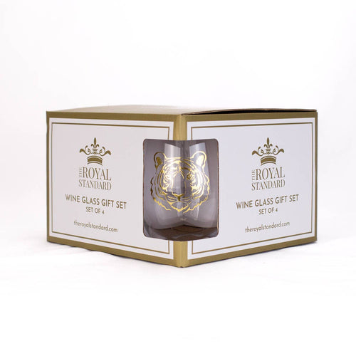 Gold Tiger Wine Glass