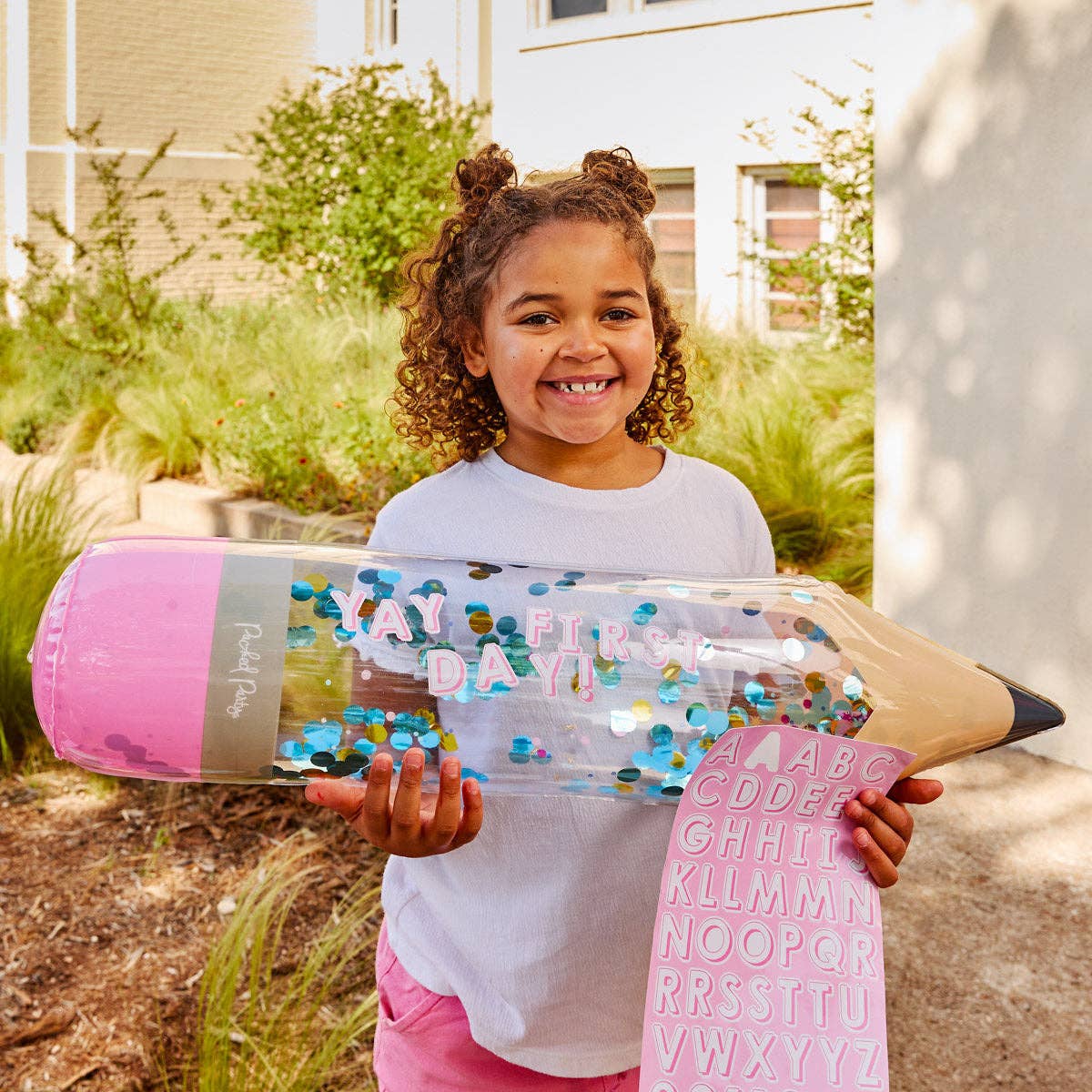 Inflatable Jumbo Confetti Pencil + Personalization Kit