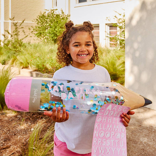 Inflatable Jumbo Confetti Pencil + Personalization Kit